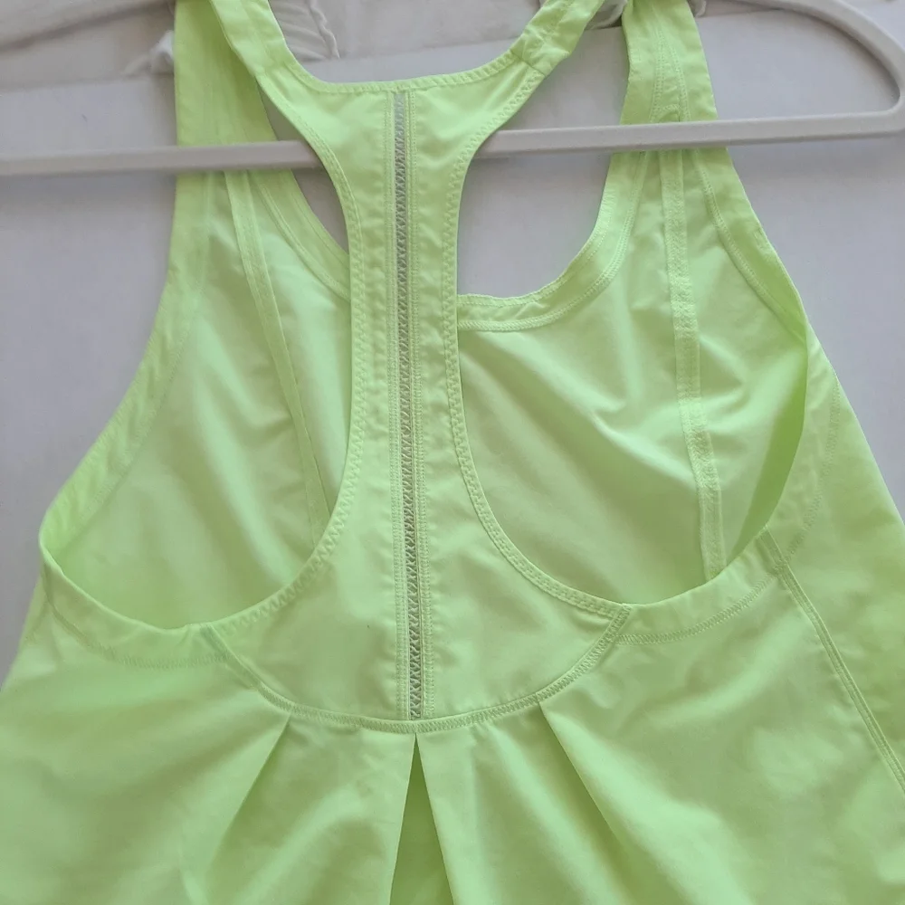 lululemon athletica Lime Green Racerback Tank Top